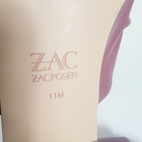 ZAC Zac Posen Yana Womens Slide Dark Red Sandal Size 11 - Picture 8 of 10